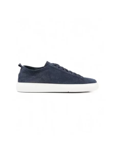 Sneakersy Henderson zamszowe niebieskie