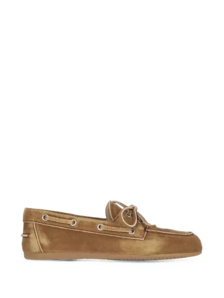 Pantofi loafer Miu Miu din piele de căprioară