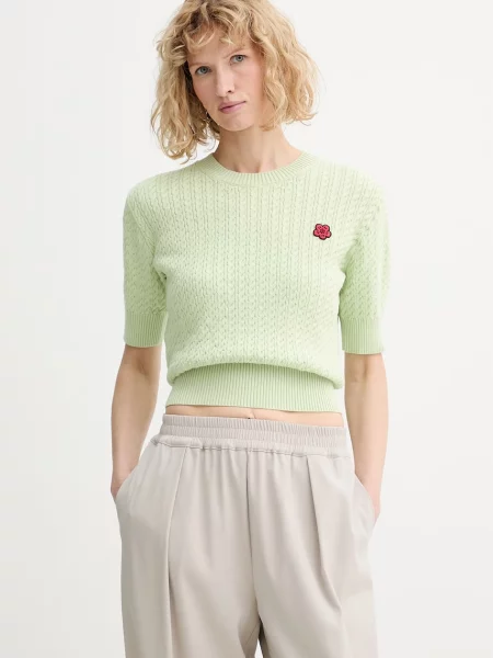Kenzo pulover din amestec de lână verde
