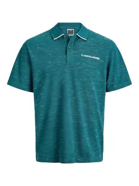 JACK & JONES Tricou JCOLOGAN verde închis alb