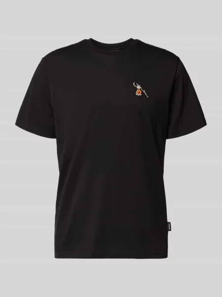 T-shirt z wyhaftowanym motywem Dedicated czarna