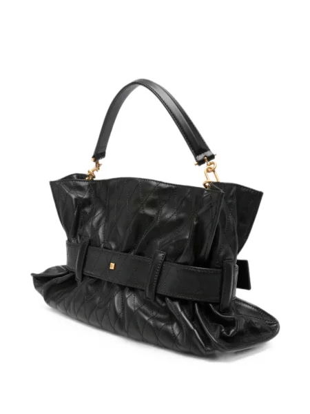 Geantă shopper Balmain din piele negru