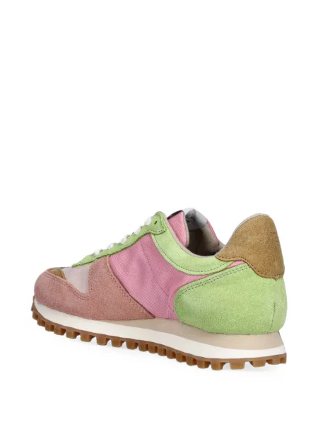Sneakerși Novesta din piele de căprioară roz
