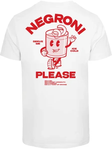 Mister Tee Tricou Negroni Please roșu alb
