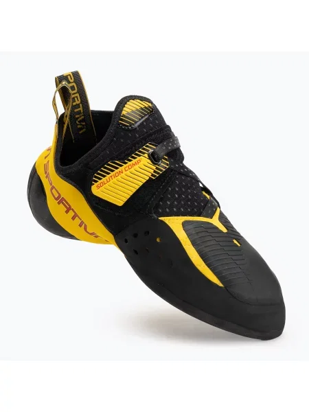 Încălțăminte de cățărare pentru bărbați La Sportiva Solution Comp black/ yellow negru