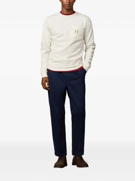 Tricou Hackett London cu imagine alb