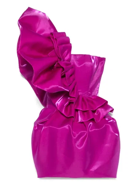 Rochie mini Mitiliane Couture cu volane de costum violet