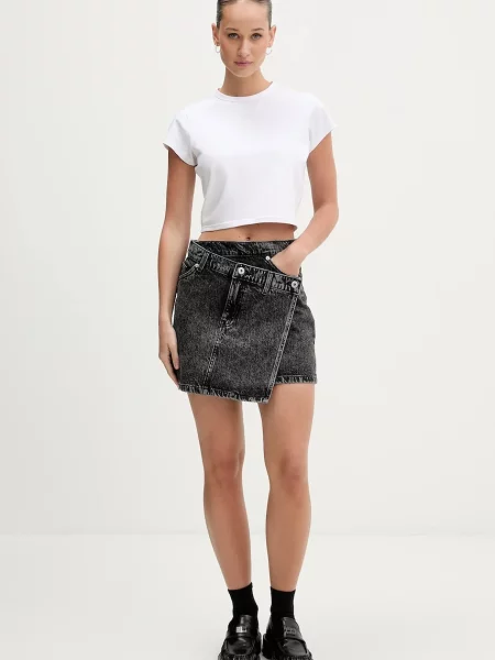 Джинсова спідниця Hugo Blue синя