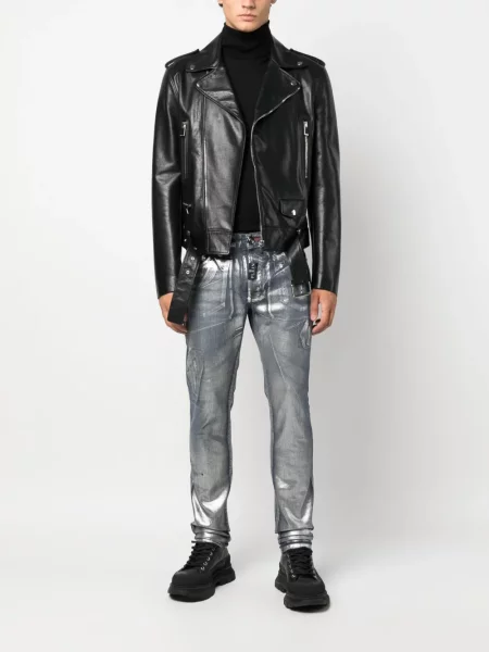 Tiesūs džinsai Philipp Plein mėlyna
