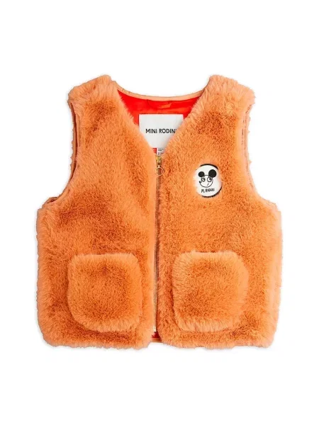 Mini Rodini Dětská vesta Ritzratz oranžová
