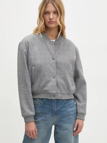 Яке бомбър Answear Lab преходен модел сиво
