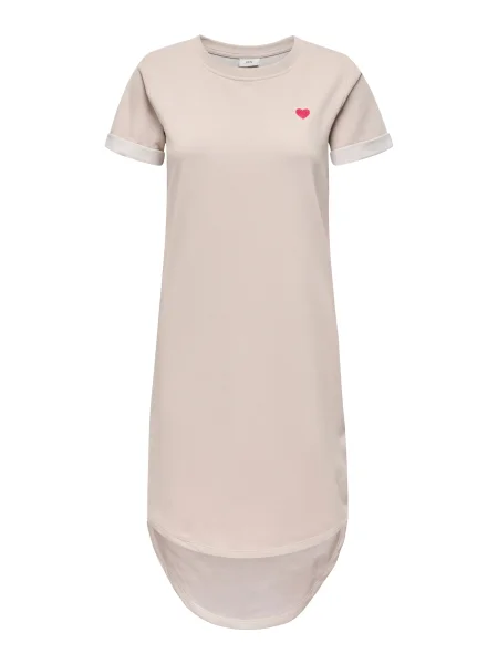 JDY Obleka JDYIVY greige / živo rdeča