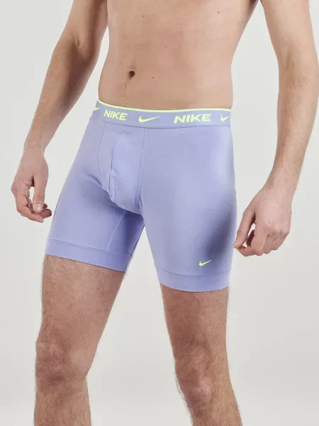 NIKE Underwear Boxeralsók kék / neonzöld / pasztellila fekete
