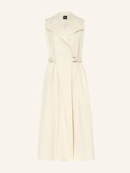 Boss Sukienka Kopertowa Dimosa beige beżowa