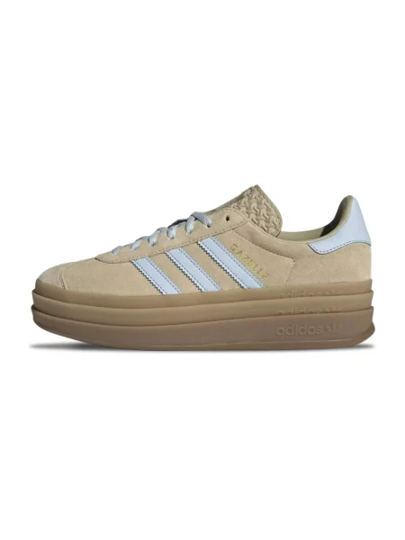 Sneakers adidas Gazelle Bold Stone Khaki/ Crystal Sky/ Gold Met. EUR 37 beżowe