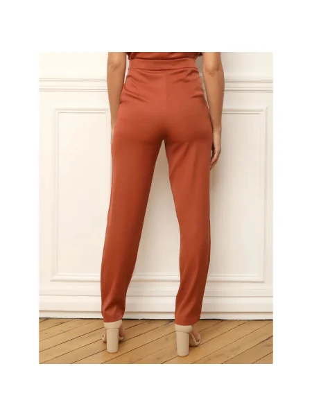 Pantaloni La Modeuse portocaliu