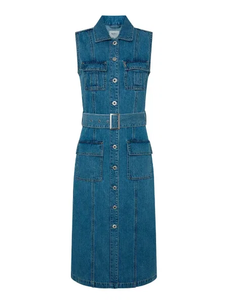 Rifľové šaty Pepe Jeans LIZ modrá