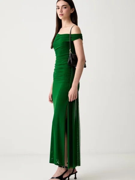 Bardot rochie spaniolă verde