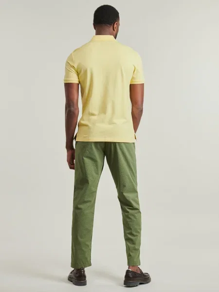 Tricou polo Polo Ralph Lauren plasă galben