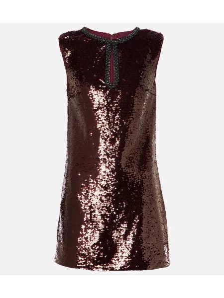 Rochie Self-portrait maro