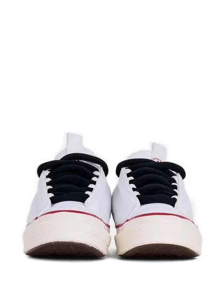 Sneakerși Converse One Star din piele de căprioară alb