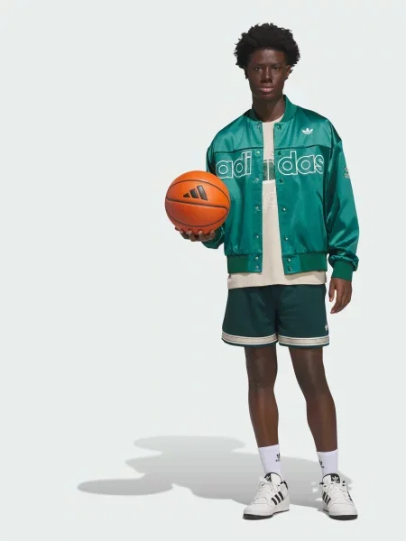 Бомбер Adidas зеленый