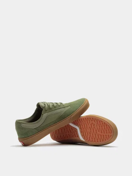 Замшевые кеды Vans зеленые