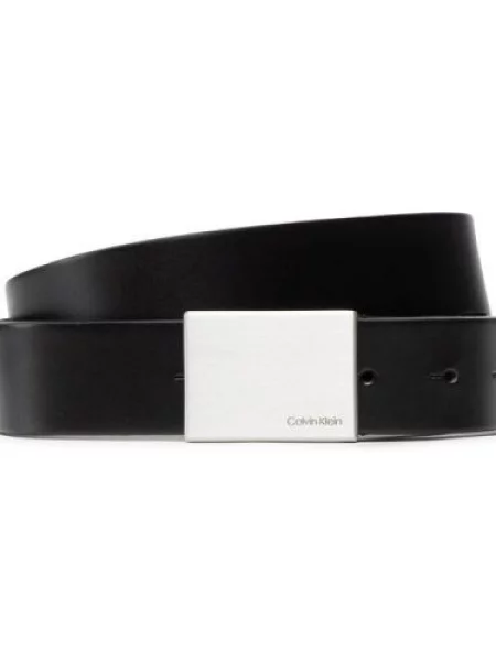 Oblekový pásek Calvin Klein černý