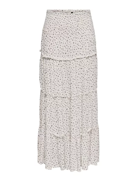 ONLY Fustă ONLFERNANDA bleumarin alb