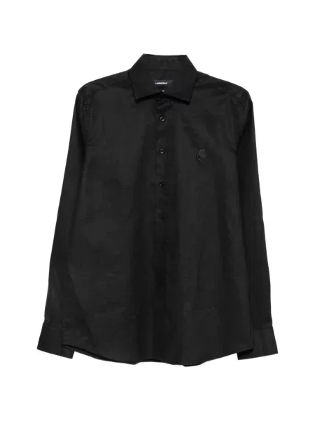 Cămașă Karl Lagerfeld cu broderie negru