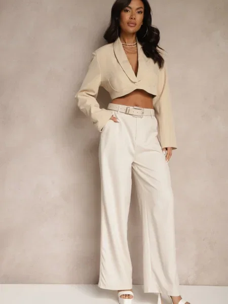 Pantaloni Fevelira deschis bej