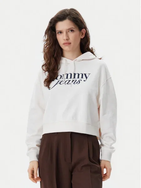Tommy Jeans Суитшърт Script бежов