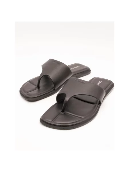 Pantofi Calvin Klein Jeans din piele fără toc negru