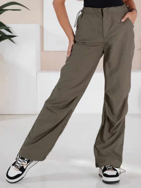 Spodnie spadochronowe MORAT khaki Dstreet