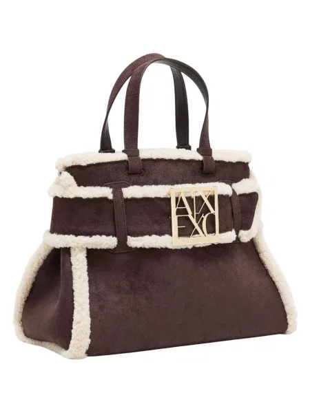 Kabelka Armani Exchange hnedá