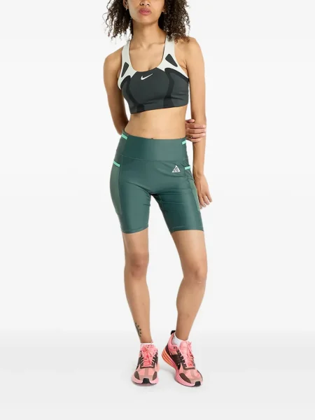 Top sport Nike din fleece plisat fără mâneci alb
