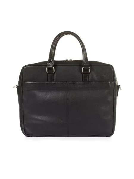 Torba na laptopa Howard London skórzana czarna