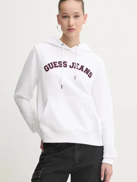 Guess Jeans Суитшърт бял