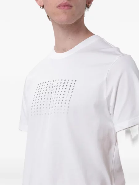 Μπλούζα Armani Exchange με σχέδιο λευκό
