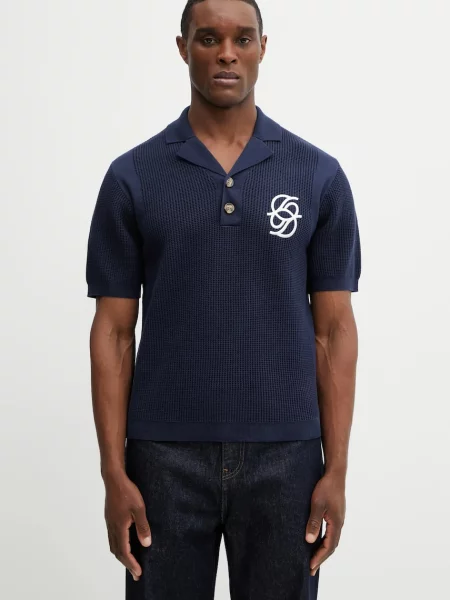 Polo majica Drôle De Monsieur modra