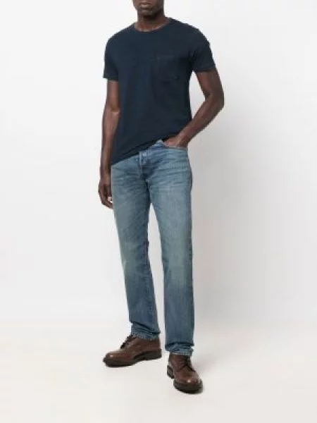 Tiesūs džinsai Ralph Lauren Rrl mėlyna
