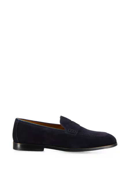 Pantofi loafer Doucal's din piele de căprioară albastru