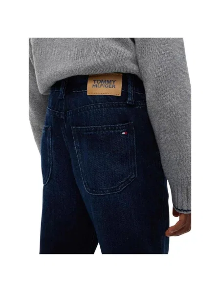 Blugi copii Tommy Hilfiger albastru