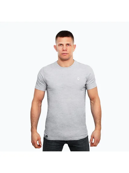 Мъжка тениска Ground Game Minimal melange сиво