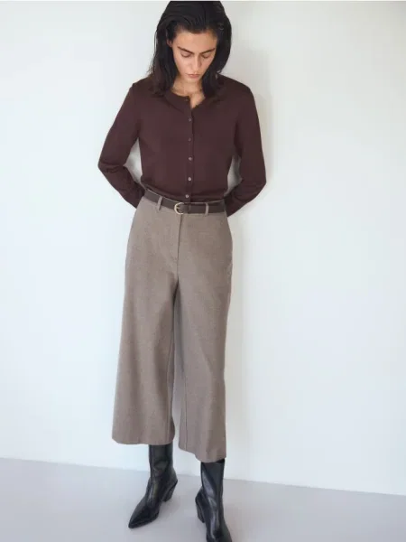 Reserved Кюлоти з зав’язкою бежевий