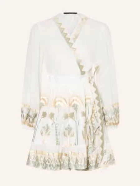 Greek Archaic Kori Sukienka Plażowa Mini Papyrus weiss biała