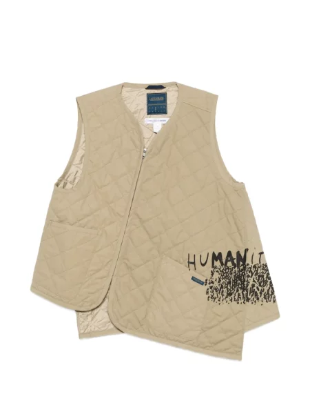Matlasat vestă Comme Des Garçons Shirt asimetrică