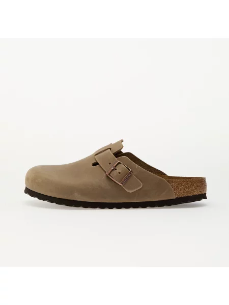 Natikači iz nubuka Birkenstock Boston SFB bež