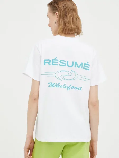 Tričko Résumé bílá