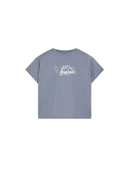 Scalpers Tricou Company safir alb